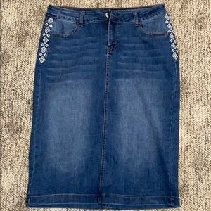 Jean skirt